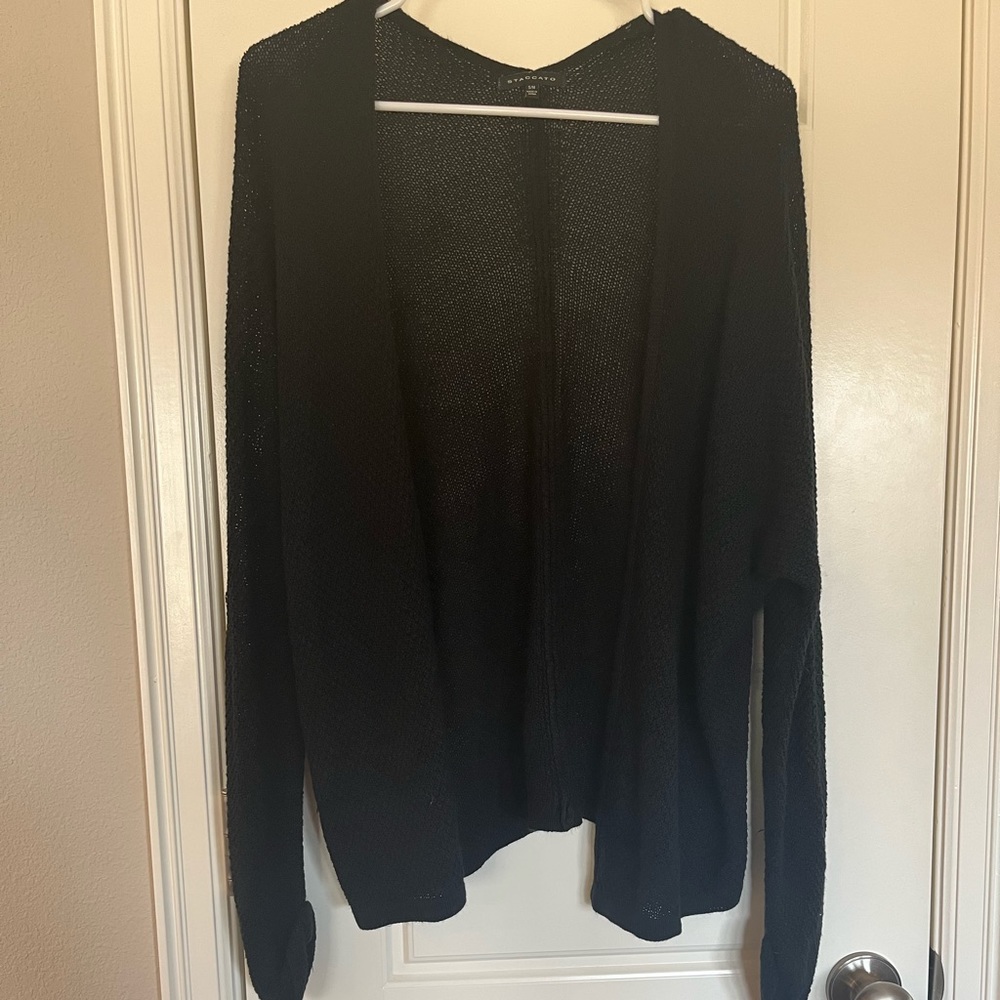 Black cardigan